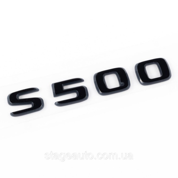 Шильдик надпись багажника S500 Mercedes-Benz Мерседес С500 Черный