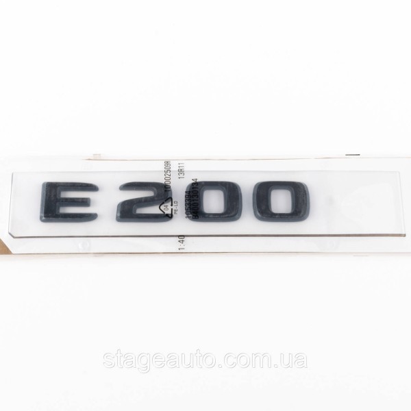 Шильдик надпись багажника E200 Mercedes-Benz Мерседес Е200 Черный