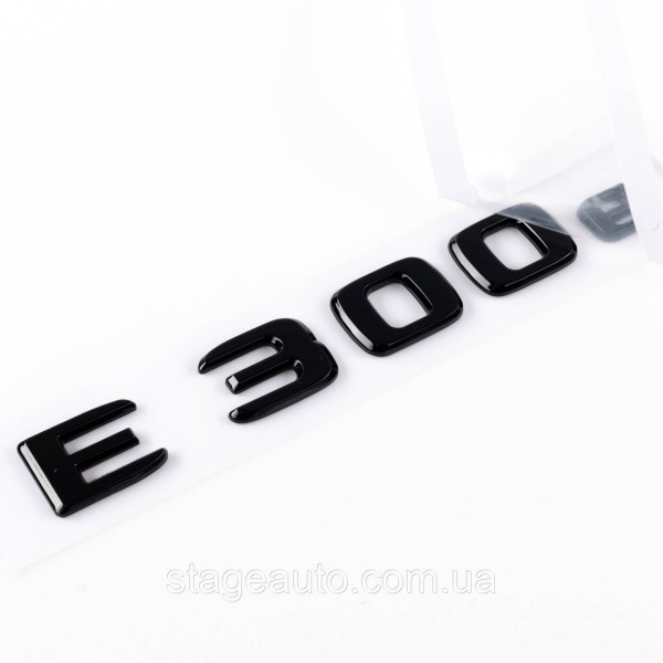 Шильдик надпись багажника E300e Mercedes-Benz Мерседес Е300е Черный