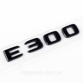 Шильдик надпись багажника E300 Mercedes-Benz Мерседес Е300 Черный