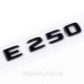 Шильдик надпись багажника E250 Mercedes-Benz Мерседес Е250 Черный