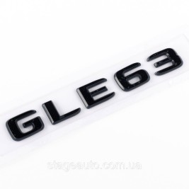Шильдик надпись багажника GLE63 Mercedes-Benz Мерседес ГЛЕ63 Черный