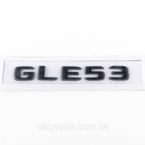 Шильдик надпись багажника GLE53 Mercedes-Benz Мерседес ГЛЕ53 Черный