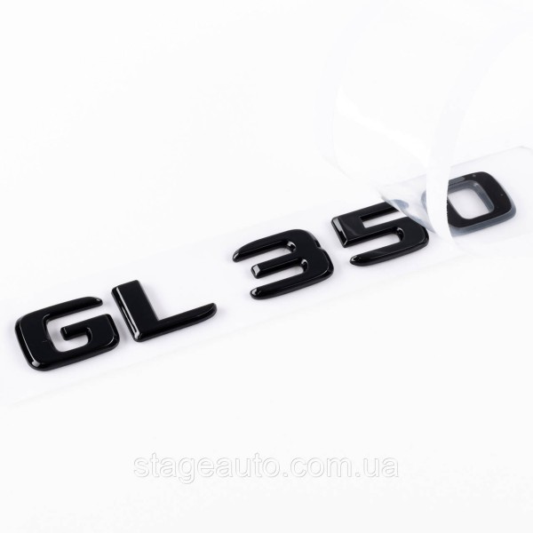 Шильдик надпись багажника GL350 Mercedes-Benz Мерседес ГЛ350 Черный