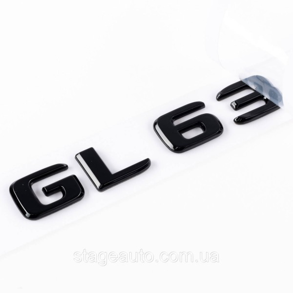 Шильдик надпись багажника GL63 Mercedes-Benz Мерседес ГЛ63 Черный