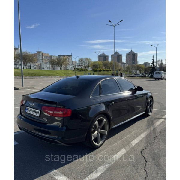 Спойлер багажника Audi A4 B8 2012-2017 стиль M4 (ABS пластик) Ауди А4 Б8 черный глянец