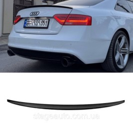 Спойлер багажника Audi A5 B8 (8T) 2007-2016 стиль S line (ABS пластик) Ауди А5 Б8 черный глянец