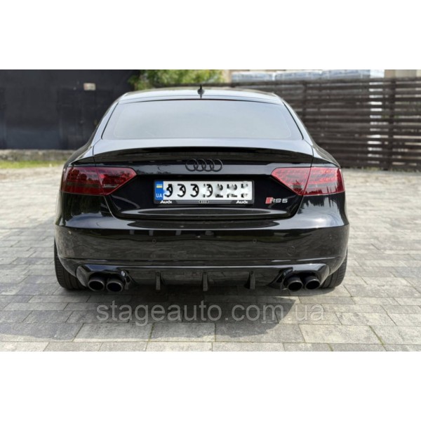 Спойлер багажника Audi A5 B8 (8T) 2007-2016 стиль S line (ABS пластик) Ауди А5 Б8 черный глянец