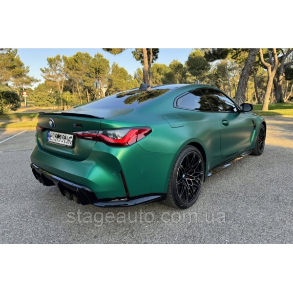 Спойлер багажника BMW 4 G22 2020-2025 стиль М4 (ABS пластик) БМВ Г22 черный глянец