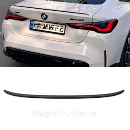Спойлер багажника BMW 4 G22 2020-2025 (ABS пластик) БМВ Г22 черный глянец