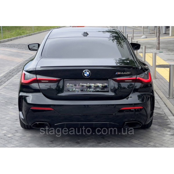 Спойлер багажника BMW 4 G22 2020-2025 (ABS пластик) БМВ Г22 черный глянец