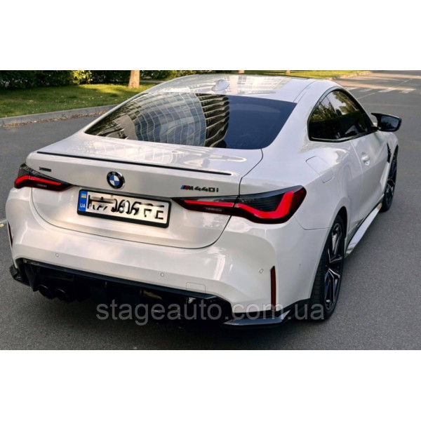 Спойлер багажника BMW 4 G22 2020-2025 (ABS пластик) БМВ Г22 черный глянец