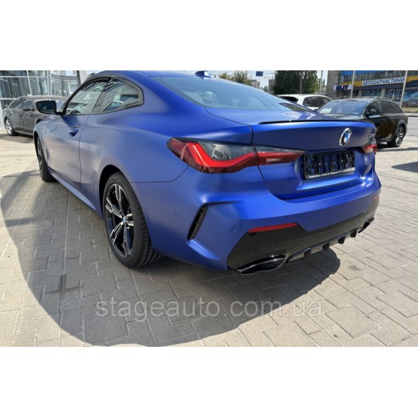 Спойлер багажника BMW 4 G22 2020-2025 (ABS пластик) БМВ Г22 черный глянец