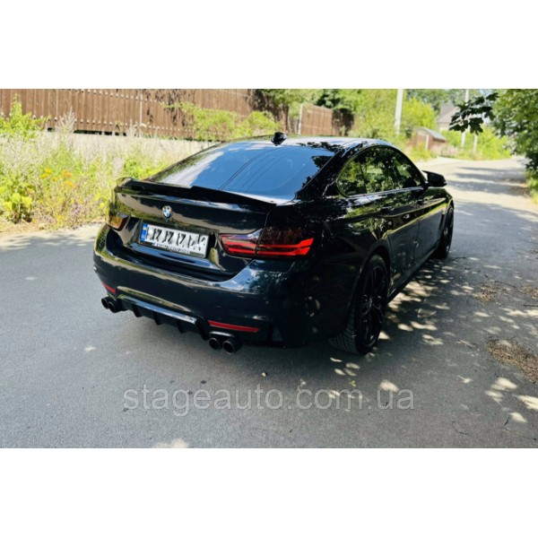 Спойлер багажника BMW 4 F32 2012-2020 стиль PSM (ABS пластик) БМВ Ф32 черный глянец