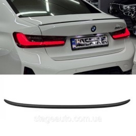 Спойлер багажника BMW 3 G20 2019-2022 (ABS пластик) БМВ Г20 черный глянец