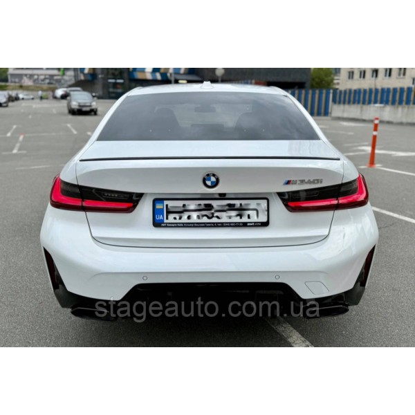 Спойлер багажника BMW 3 G20 2019-2022 (ABS пластик) БМВ Г20 черный глянец