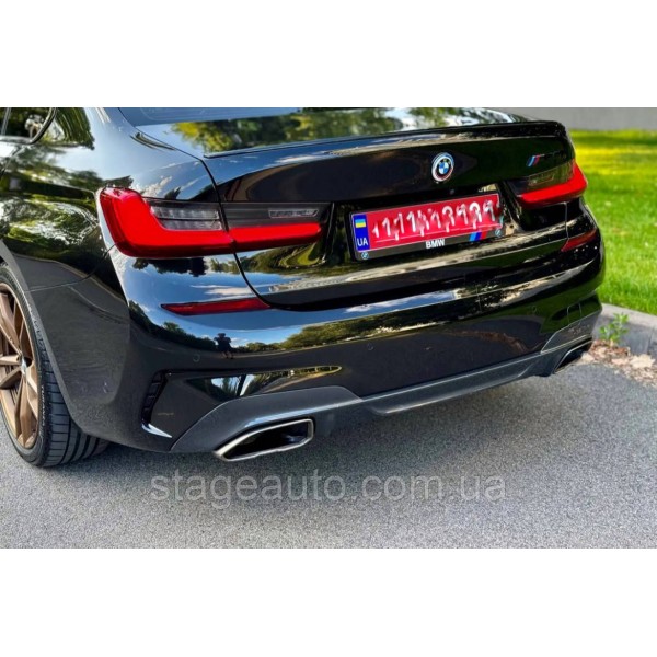 Спойлер багажника BMW 3 G20 2019-2022 (ABS пластик) БМВ Г20 черный глянец