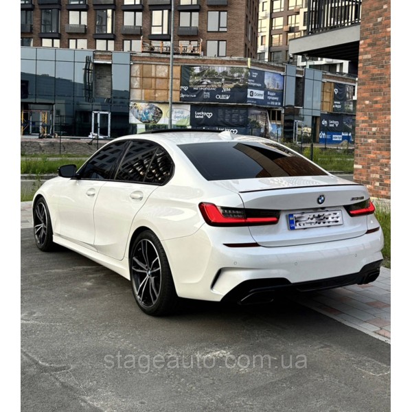 Спойлер багажника BMW 3 G20 2019-2022 (ABS пластик) БМВ Г20 черный глянец