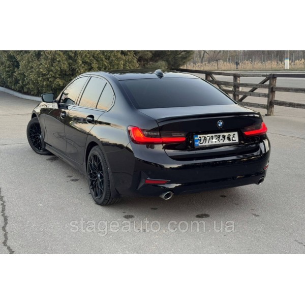 Спойлер багажника BMW 3 G20 2019-2022 стиль М Perfomance (ABS пластик) БМВ Г20 черный глянец