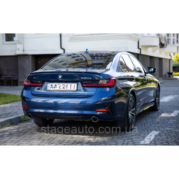 Спойлер багажника BMW 3 G20 2019-2022 стиль М Perfomance (ABS пластик) БМВ Г20 черный глянец