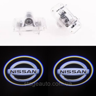 Проектор підсвічування логотипу для дверей з логотипом Nissan Ниссан, Murano, Teana, GT-R