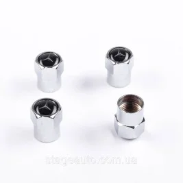 Protective caps for Mercedes-Benz valve nipples 4 pcs. Chrome
