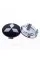 Caps plugs for alloy wheels MITSUBISHI Mitsubishi 60 mm Black, chrome