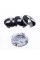 Caps plugs for alloy wheels MITSUBISHI Mitsubishi 60 mm Black, chrome