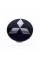 Caps plugs for alloy wheels MITSUBISHI Mitsubishi 60 mm Black, chrome