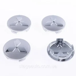Caps plugs for alloy wheels MITSUBISHI Mitsubishi 60 mm Silver