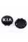 Caps plugs for alloy wheels KIA (KIA) 58 mm Logo Chrome Black C5314K58
