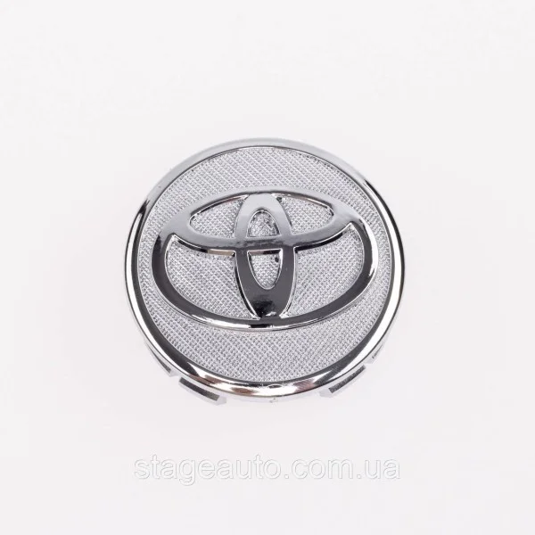 Колпачки заглушки в литые диски TOYOTA Тойота, 57 мм Серебристые 42603-02220