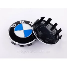 Колпачок заглушка в литые диски BMW БМВ 56мм классик бело синий