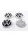 Caps plugs for alloy wheels Mercedes with VW logo Volkswagen 75 mm set