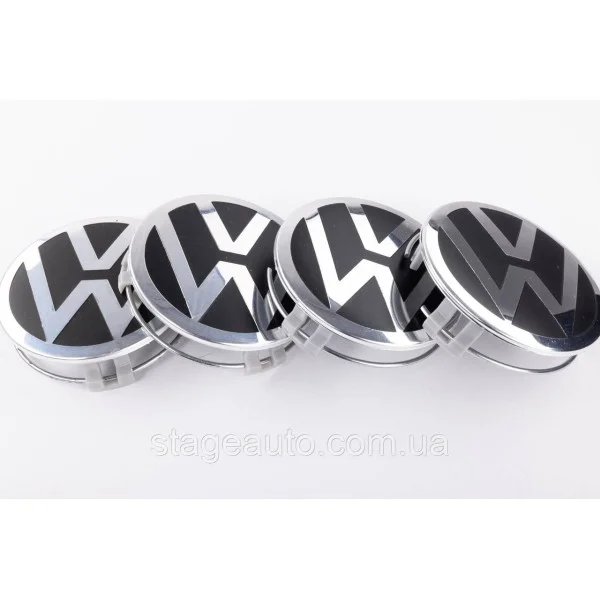 Caps plugs for alloy wheels Mercedes with VW logo Volkswagen 75 mm set