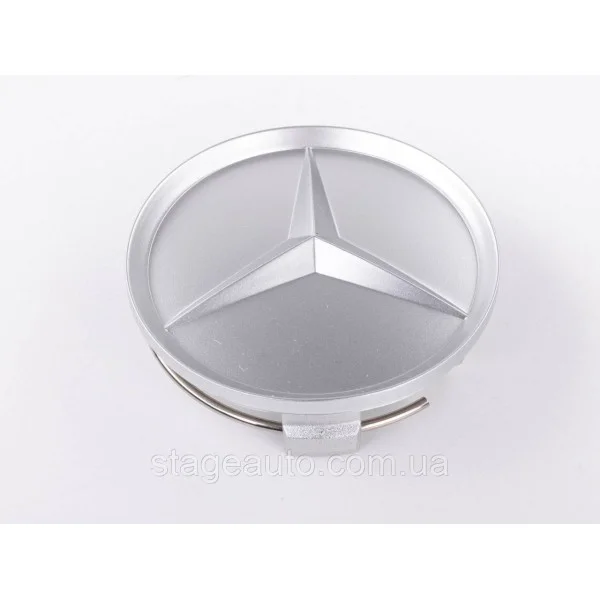 Caps plugs for alloy wheels Mercedes-Benz Mercedes 75 mm OLD Silver Matt