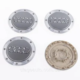Колпачки заглушки на литые диски Audi 4B0 601 165 A А4/S4 А6/S6 А8/S8