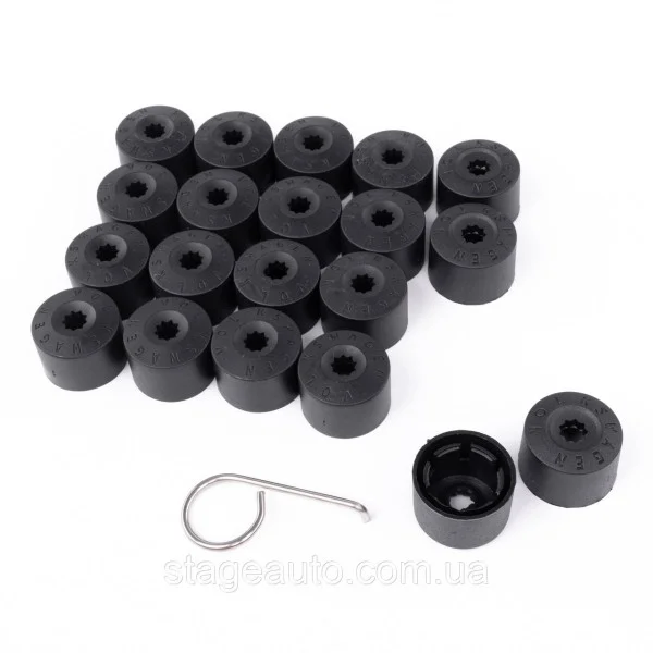 Bolt caps 17mm, VAG. Set 16+4pcs, nut caps