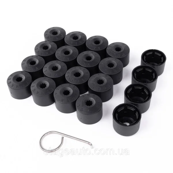 Bolt caps 17mm, VAG. Set 16+4pcs, nut caps