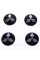 Caps plugs for alloy wheels MITSUBISHI Mitsubishi 60 mm Black, chrome