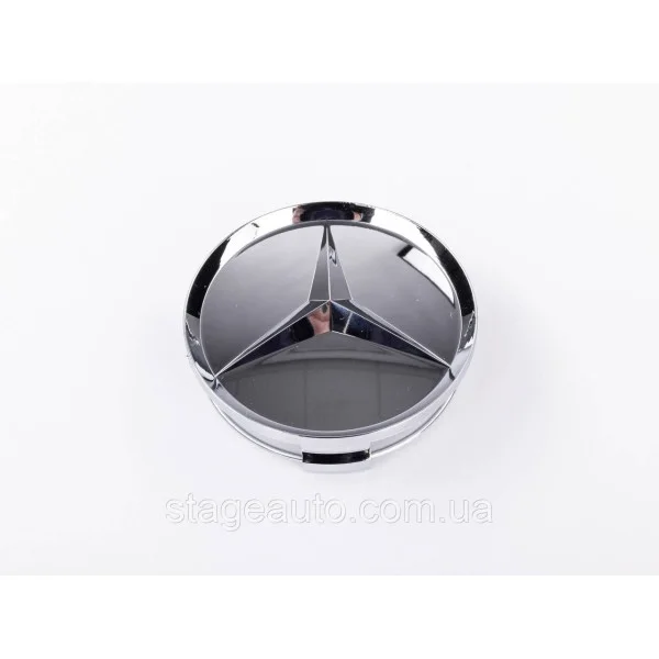 Ковпачки заглушки в литі диски Mercedes-Benz Мерседес 75 мм OLD Хромовані