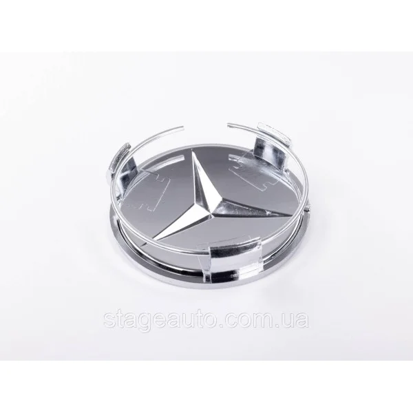 Ковпачки заглушки в литі диски Mercedes-Benz Мерседес 75 мм OLD Хромовані