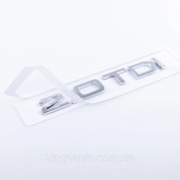 Audi trunk sign, Audi trunk inscription, Audi 2.0TDI, A3, A4, A5, A6, A7, A8, Q3, Q5, Q7, 2.0TDI