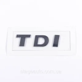 Емблема наклейка на кришку багажника TDI ТДІ VW Фольцваген 72x25 мм Хром