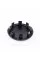Caps plugs for alloy wheels KIA (KIA) 58 mm Logo Chrome Black C5314K58