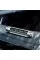 Car business card, plate with phone number on the panel (black/silver), plate with number