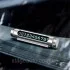Car business card, plate with phone number on the panel (black/silver), plate with number