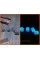 Nipple caps, luminescent, glow blue in the dark.