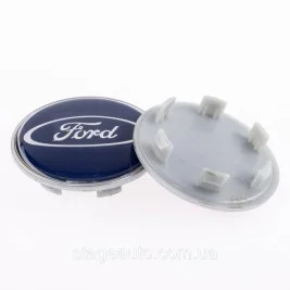 Колпачки заглушки на литые диски FORD Форд 62 мм Синие 7M59-1A065-LA, 1S711000AA