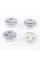 Caps plugs for alloy wheels OPEL Opel, 58 mm Silver 90374336